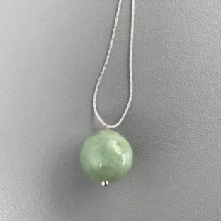 翡翠　Silver925チェーン　ネックレス
