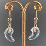 水m上が玉晶　14KGFピアス