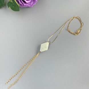 アマゾナイト　ロングネックレス　