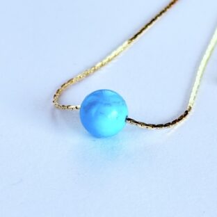 ターコイズのシンプルネックレス