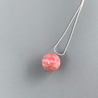 愛の石インカローズ　Silver925チェーンネックレス