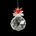 赤のキラキラドリームスサンキャッチャー/サンキャッチャー拡大