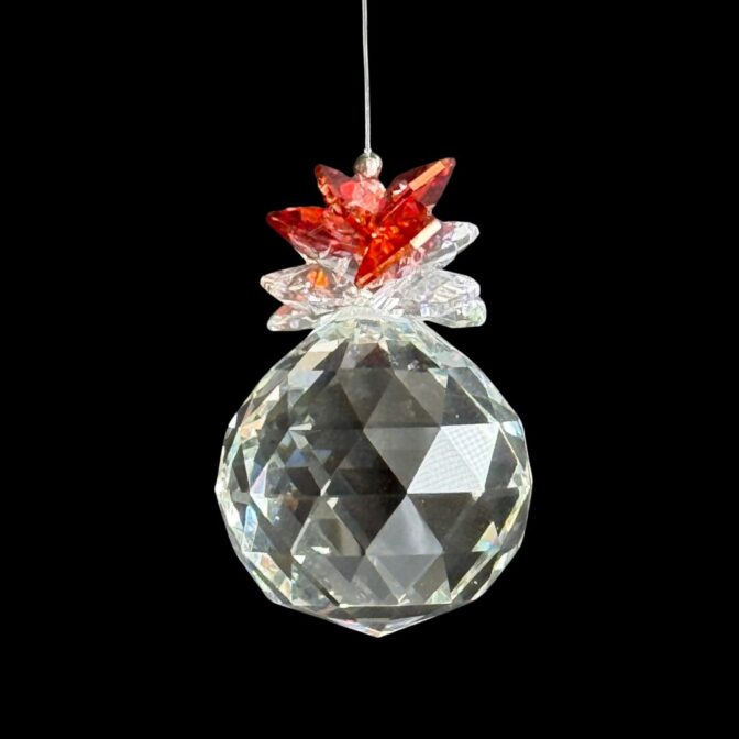 赤のキラキラドリームスサンキャッチャー/サンキャッチャー拡大