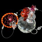赤のキラキラドリームスサンキャッチャー