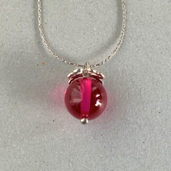 ルビー　Silver925チェーンネックレス