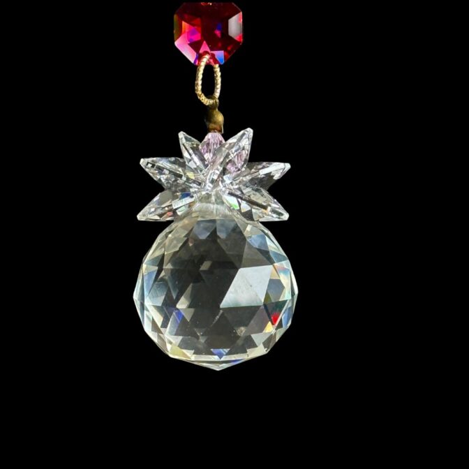 チャクラカラーのゴールド三日月チャームサンキャッチャー/サンキャッチャー部分