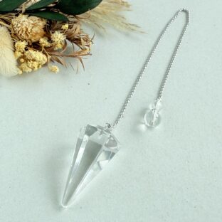 silver925チェーン　水晶のペンジュラム　