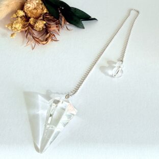 silver925チェーン　水晶のペンジュラム　