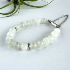 ホワイトムーンストブレスレット