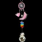 ピンク色のドリームサンキャッチャー