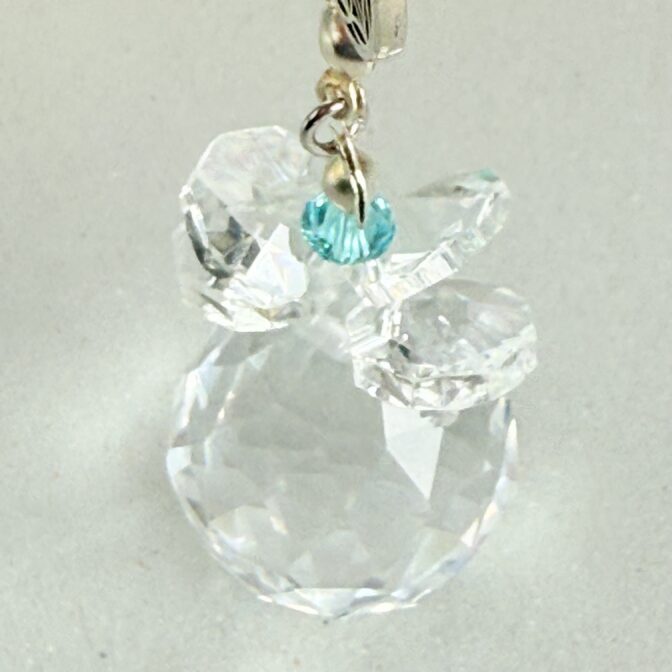 ミニサンキャッチャーのフラワーオブライフ　キーホルダー/サンキャッチャー部分