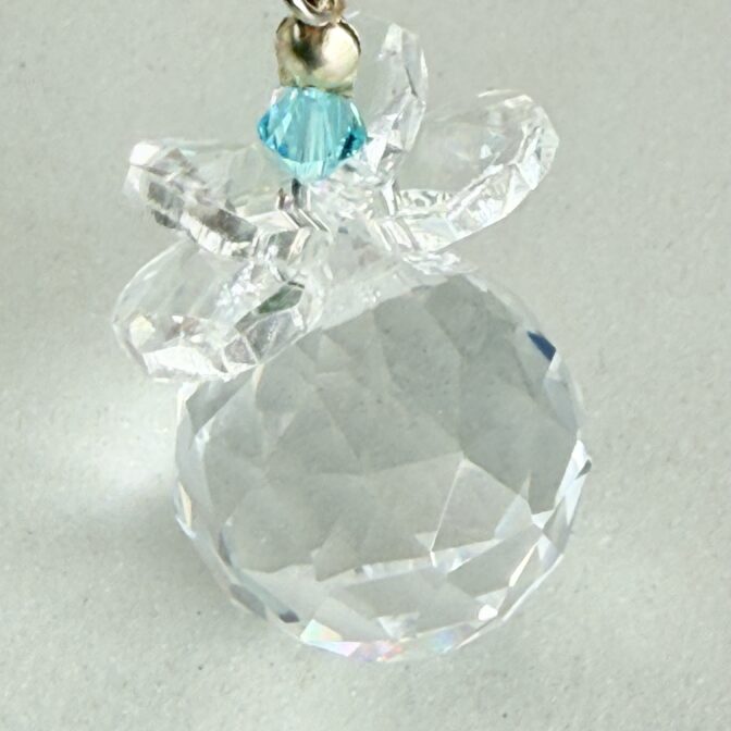 ミニサンキャッチャーのフラワーオブライフ　キーホルダー/サンキャッチャー部分