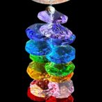 フラワーオブライフメタルチャームのサンキャッチャー/カラーオクタゴン拡大