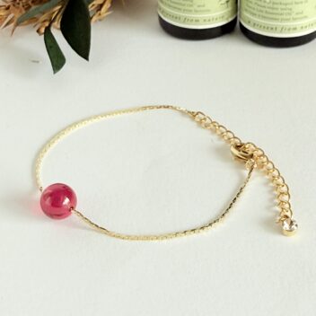 【７月誕生石】ルビーブレスレット