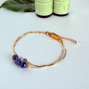 ラピスラズリの　2連ブレスレット