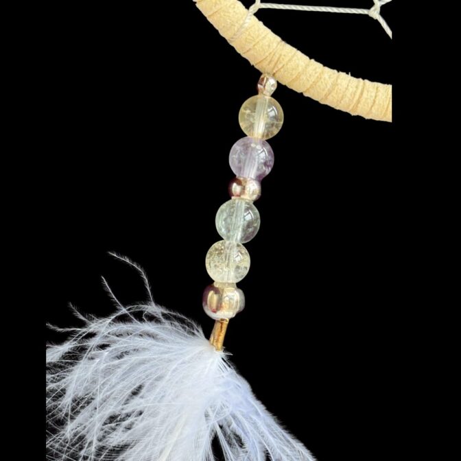 ドリームキャッチャー/色付き水晶拡大写真