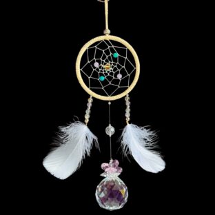 白い羽根　ドリーム　サンキャッチャー