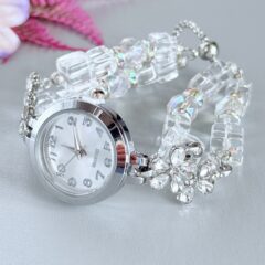 クリスタル　ブレレット時計